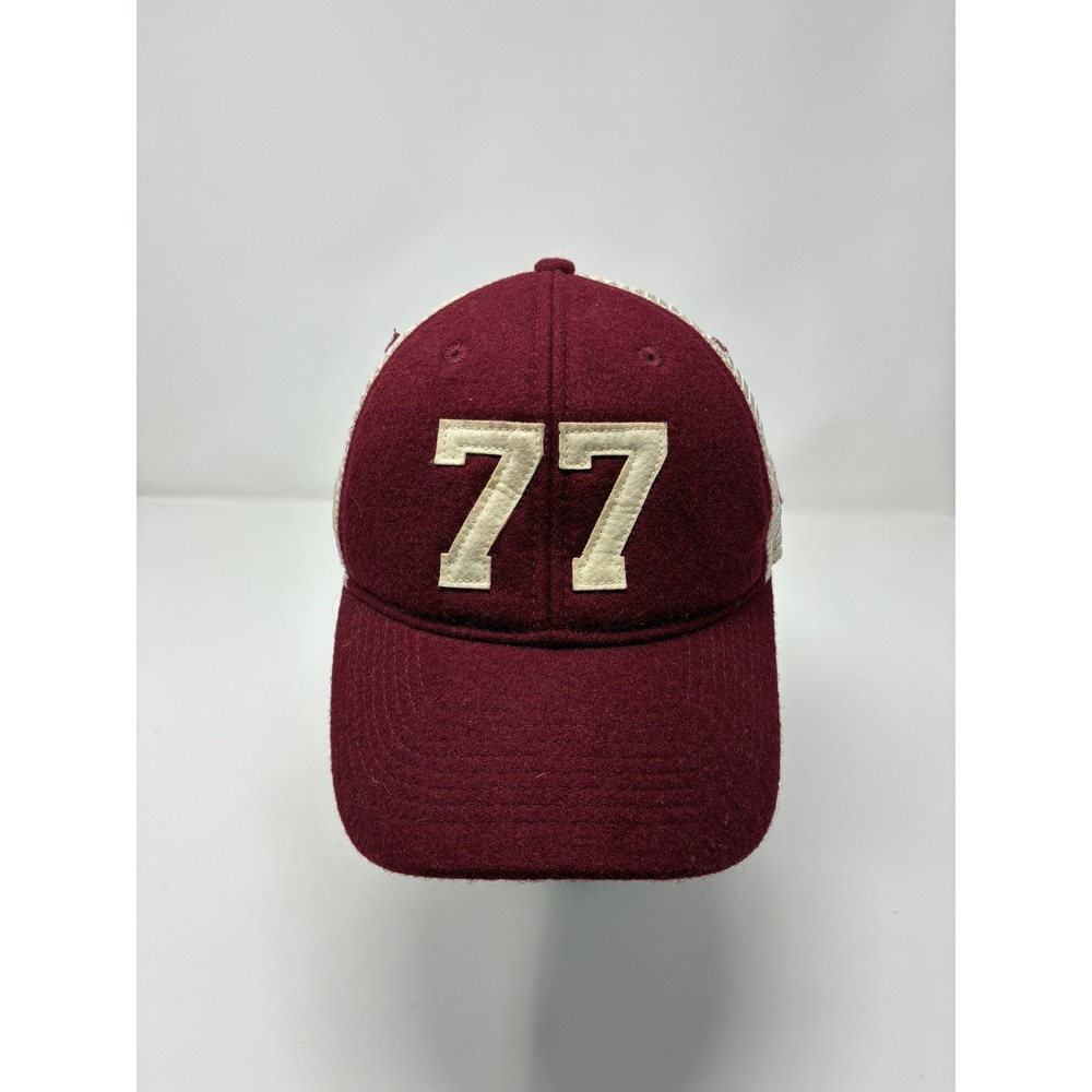 Vintage Legacy 92 Maroon Wool Mesh Trucker Hat Snapback Slip Seventy Seven 77